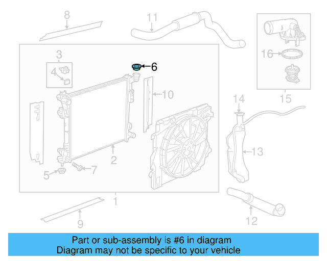 Radiator Cap 7B0-121-321-C - View 3