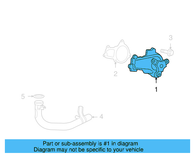 Water Pump 7B0-121-011-F - View 3