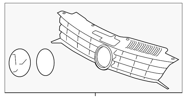 Upper Grille 1Q0-853-651-AP-041 - View 2