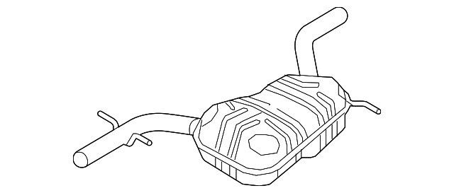 Rear Muffler 5C6-253-609-AE - View 3