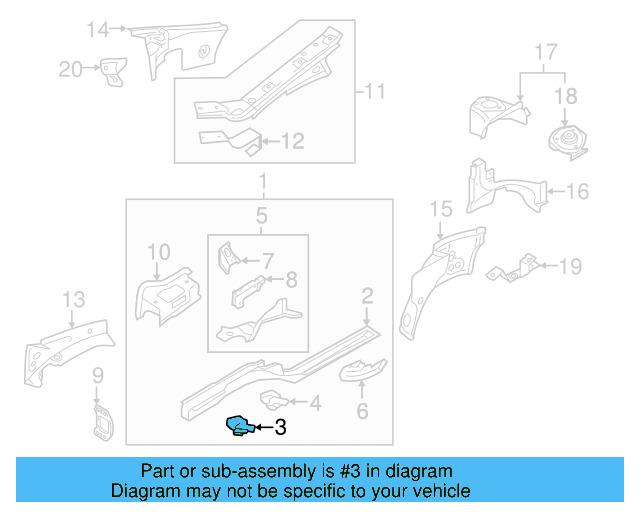 Rear Retainer 1K0-804-056