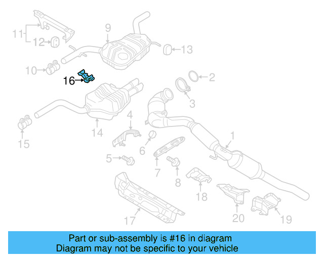 Rear Bracket 1K0-253-144-AT - View 19