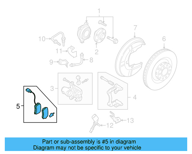 Brake Pads Rear 3D0-698-451-A - View 6
