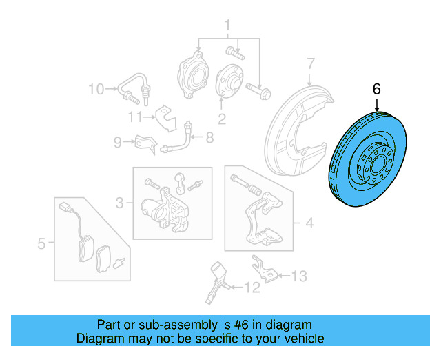 Brake Rotor 4E0-615-601-K - View 5
