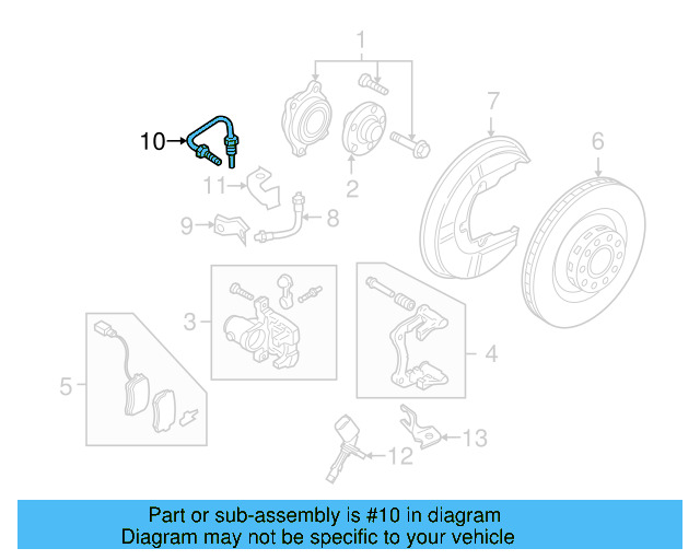 Brake Line 3D0-614-764-K - View 3