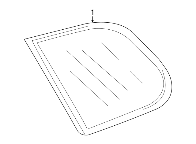 Quarter Glass 1K9-845-298-BK