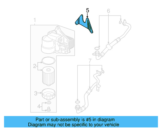 Retaining Bracket 3B0-117-041-B - View 3