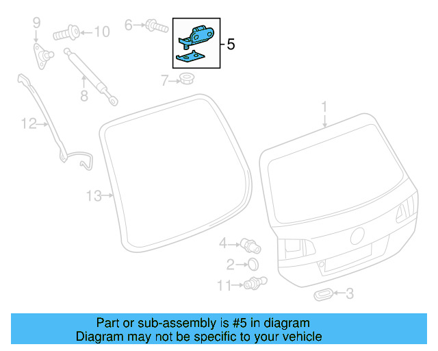 Hinge 1K6-827-301-C - View 5