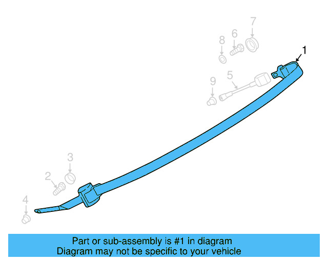 Seat Belt Assembly 7D0-857-805-H-01C