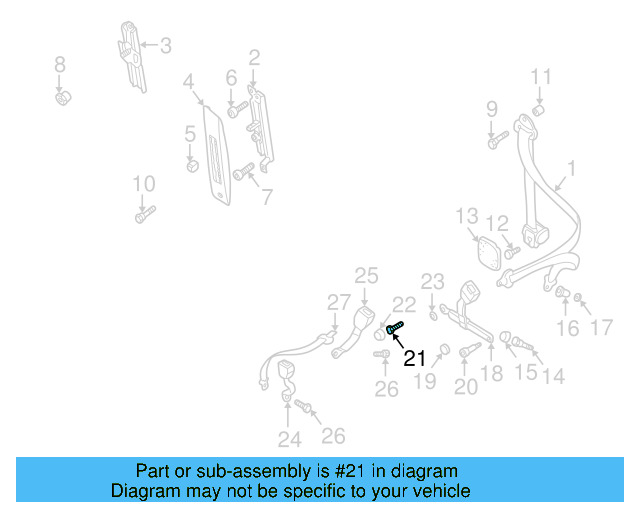 Buckle Bolt 111-857-793-C - View 4