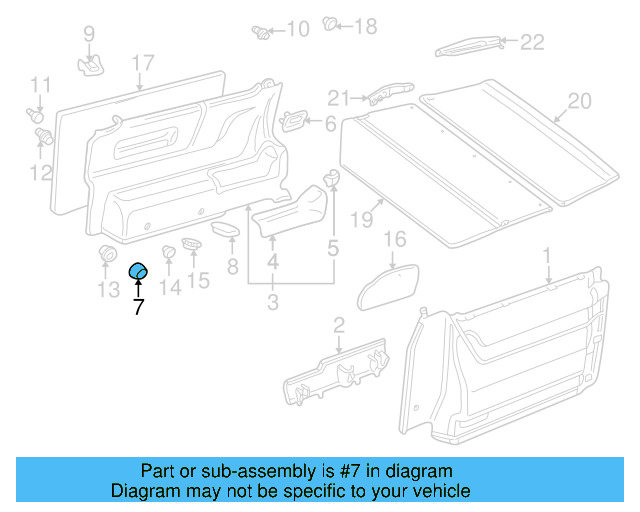 Center Seat Belt Cap 811-857-845-01C