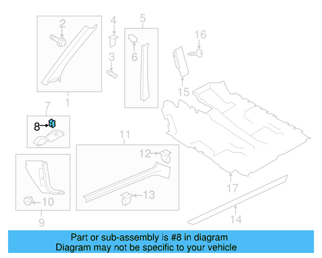 End Cap Clip 1Q0-853-582 - View 7