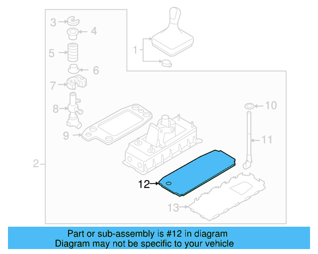 Shift Housing Base Plate 1K0-711-091-A - View 25