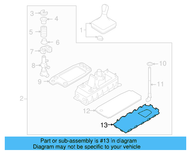 Shift Housing Base Plate 1K0-711-091-A - View 14