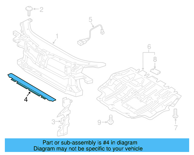 Air Deflector 3C8-121-330-B - View 4