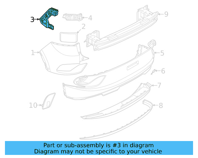 Bumper Bracket 11A-807-394 - View 2