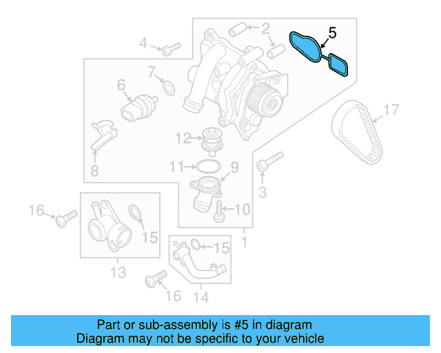 Engine Water Pump O 06J-121-119 - View 13