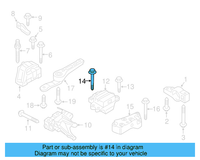 Gear Assembly Mount Bolt N-105-524-02 - View 97