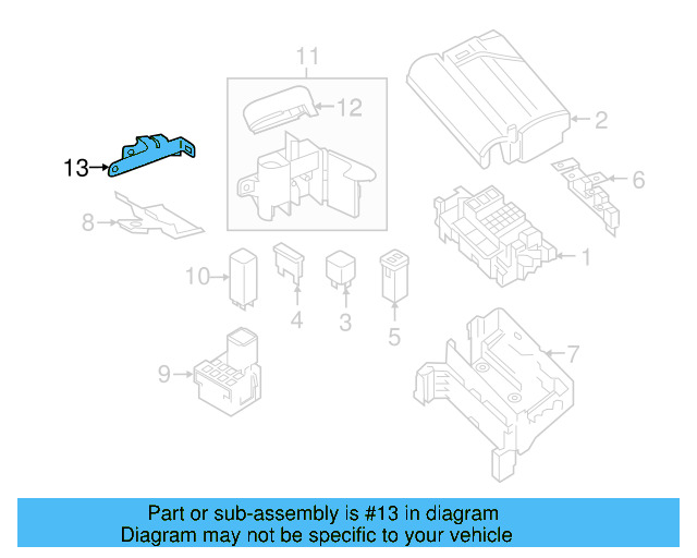 Junction Block Retainer Bracket 561-972-591 - View 3