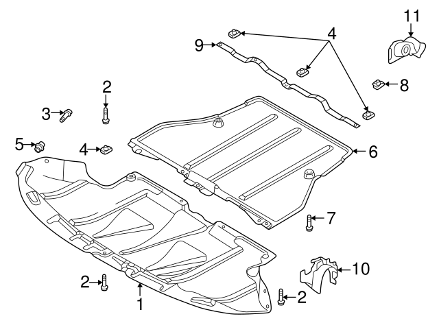 Front Deflector Nut 8D0-805-960