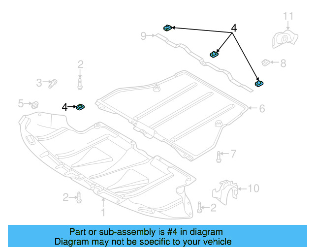 Front Deflector Nut 8D0-805-960 - View 5
