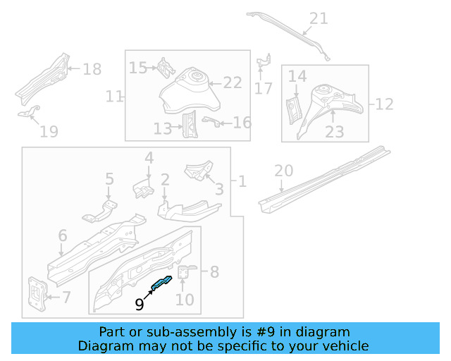 Cover Plate Front Bracket 5Q0-805-758 - View 32