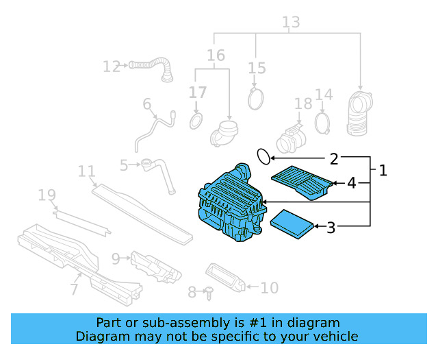 Air Cleaner Assembly 5Q0-129-607-BB - View 5