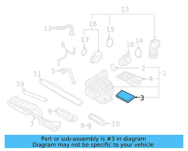 Air Filter 5Q0-129-620-B - View 8