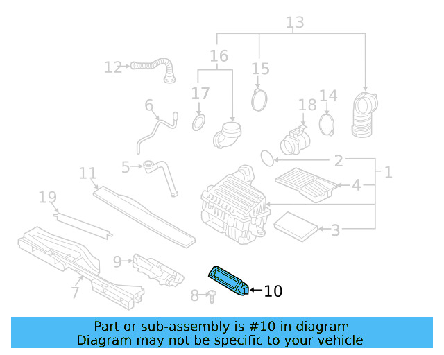 Intake Duct 5QM-129-217 - View 7