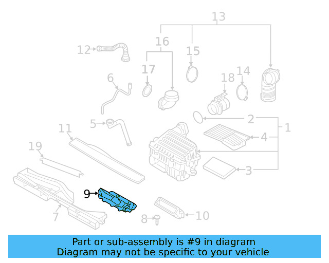Intake Pipe 5Q0-129-635-T - View 18