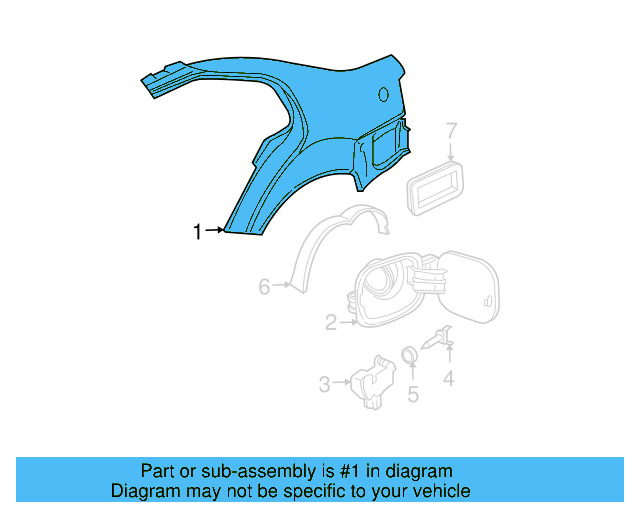 Quarter Panel 1J5-809-843-A - View 4