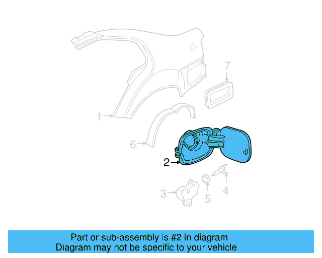 Fuel Door (Unpainted) 1j0809857fgru - View 5