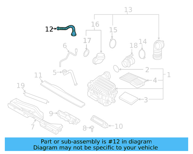 Vent Tube 06K-103-210-D - View 7