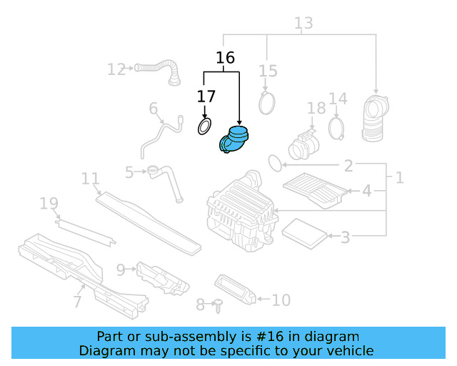 Intake Pipe 5Q0-129-635-T - View 15