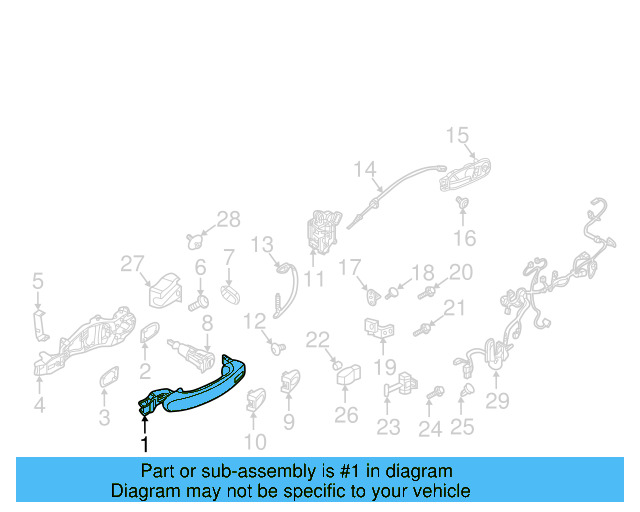 Handle, Outside 6R4-837-205-D-3FZ
