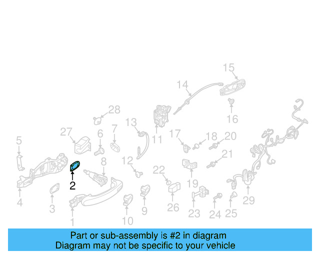 Handle, Outside Seal 5N0-837-211-D-9B9 - View 18
