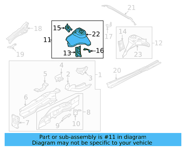 Apron Assembly 3Q0-805-116-H - View 2