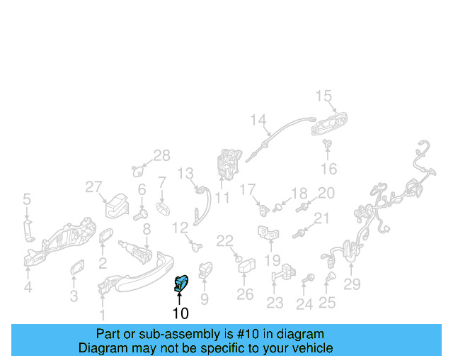 Interior Door Handle Trim (Unpainted) 5n0839167dgru