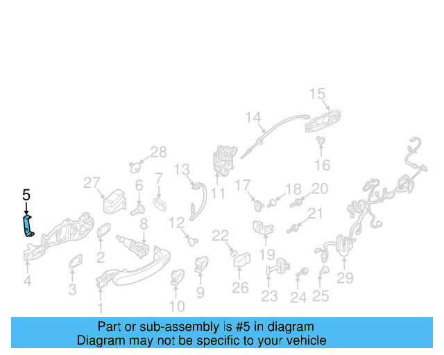 Handle Base Bracket 5C5-837-441 - View 3