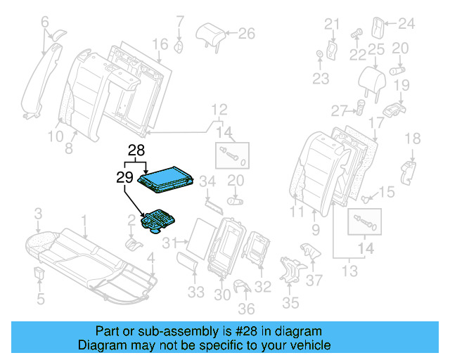 Seat Armrest 1K5-885-081-AF-3Z6 - View 4