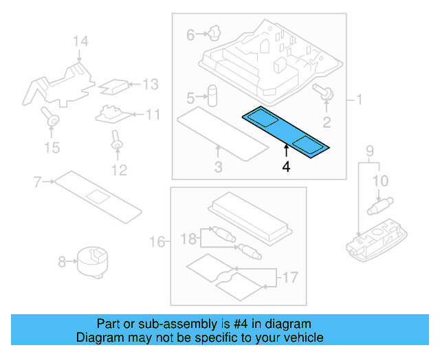 Lamp Bezel 1K0-947-133-D-95T - View 15