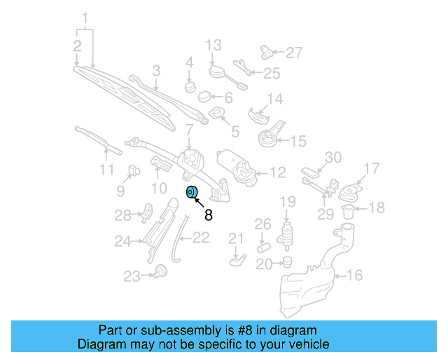 Wiper Frame Grommet 701-955-754 - View 15