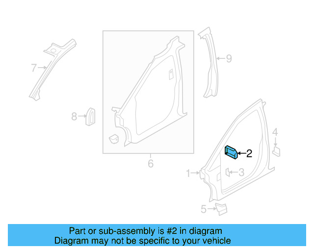 Pillar Reinforced 7B0-809-443-D - View 5
