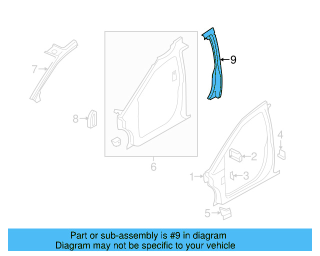 Pillar Reinforced 7B0-809-443-D - View 4