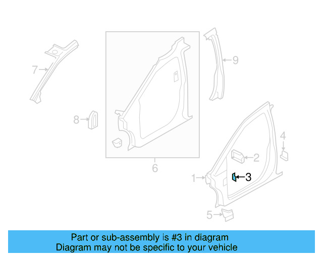 Bracket 7B0-821-904 - View 3