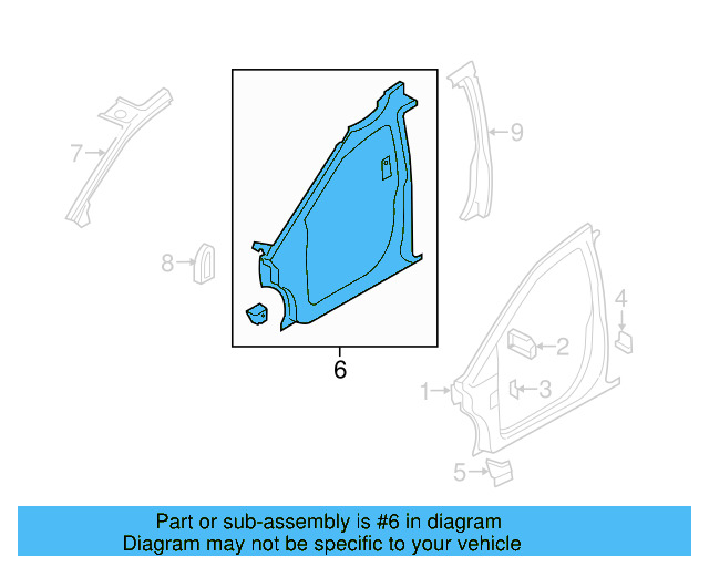 Inner Panel 7B0809406F - View 4
