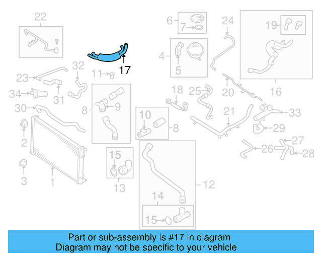 Water Hose Assembly 1C0-121-086-T - View 7