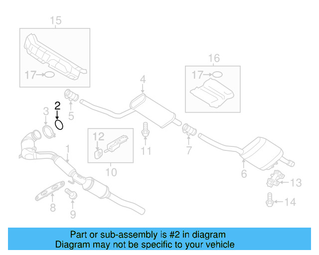 Converter & Pipe Gasket 5Q0-253-115-B - View 38