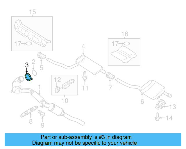 Converter & Pipe Clamp 5Q0-253-725-G - View 18