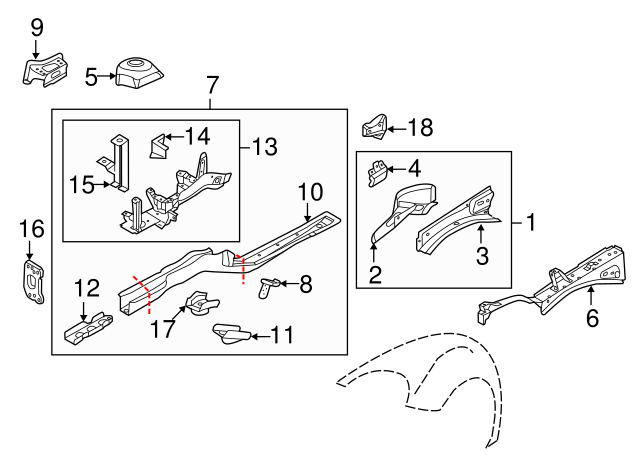 Closure Panel Bracket 5C5-803-830